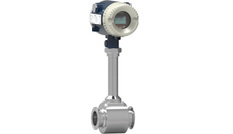Sanitation type vortex flowmeter