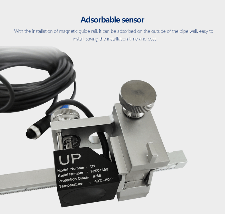 Adsorbable sensor of ultrasonic flow meter 