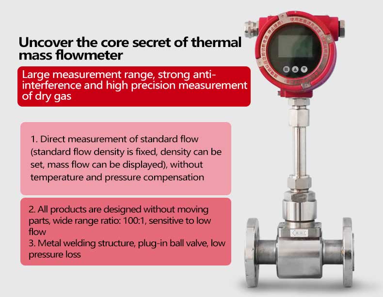 Advantages of Thermal mass gas flow meter 